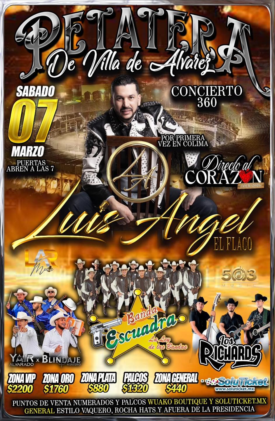 Eventos Petatera  Marzo Febrero 2026